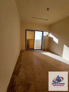 1BR apartment for bachelors in Al Butina with balcony, gym and spacious kitchen, prime location, ann