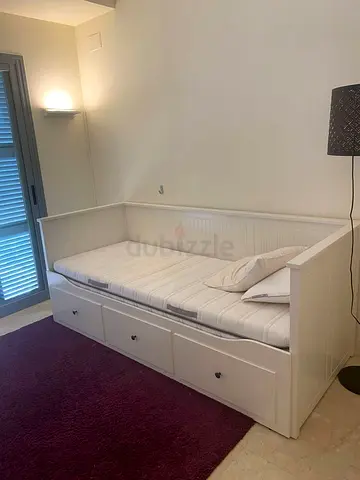 IKEA Hamnes day bed with 2 mattress and 3store drawers