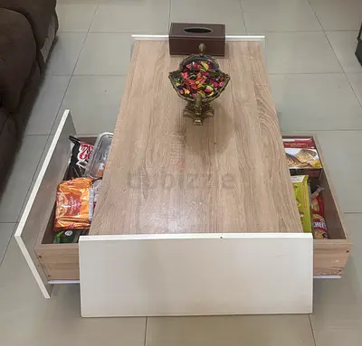 Coffee Table with Hidden Storage Drawers For sale
