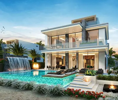 Waterfront 5BR Villa | Private Pool | Cuba DAMAC Islands 2
