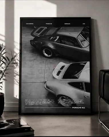 Porsche Poster HIGH QUALITY 50x70