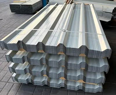 Crugated profile sheet available for roof