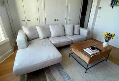As Perfect Condition West elm Newport Feather filled L Shape Sofa