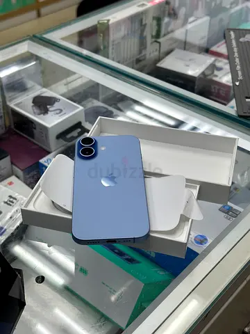 Apple iPhone (blue) in box — Good condition