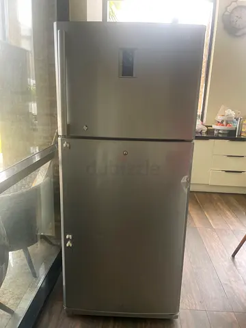 Samsung Silver Double-Door Refrigerator - Good Working Condition