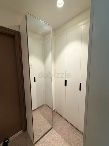 Ikea single door wardrobe with glass door