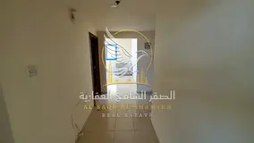 One-bedroom apartment with a living room in Al Qasimia (Al Nad); no security deposit required; featu
