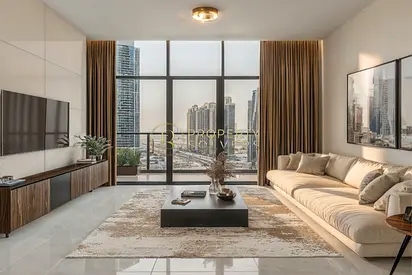 شقة 1BR الفرجان | إطلالة سكايلين | مسبح