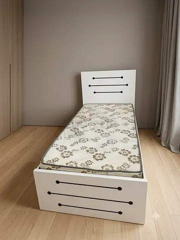 New MDF Wooden Single Bed Frame For Sale