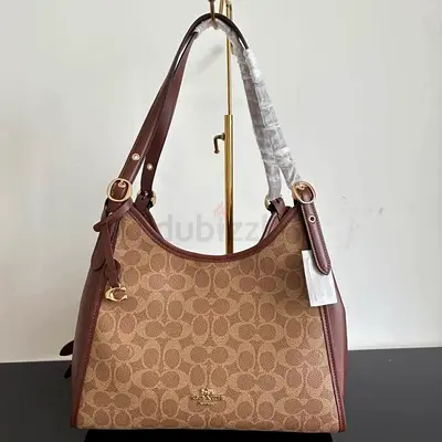 Coach Brown Signature Canvas Shoulder Bag - Medium ( Pre order)