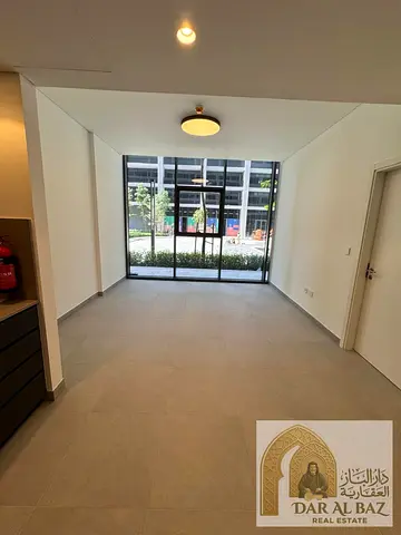 One-bedroom apartment for annual rent in Aljada, Sharjah | Ground floor | 2 bathrooms | Prime location | Opportunity for living and investment