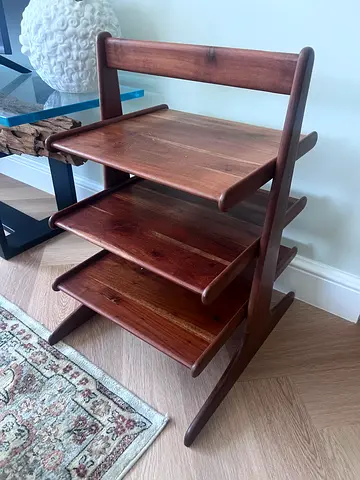 Solid Wood 3-Tier Side Table / Magazine Rack - Real Mango Wood - Zara home
