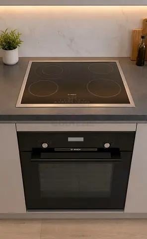 Bosch Series 4 Latest New Model Built-in Electric Oven and Cooktop 4 Hobs Ceramic.  Same Like New