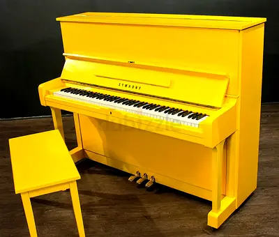 Lemon Yellow Renewed Yamaha Piano