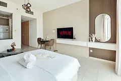 Summer Offer 4600 including bills Fully Furnished studio apartment with balcony near metro station