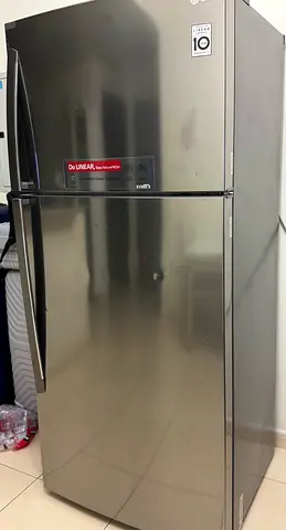 LG 509L GN -C782HLCU Top Freezer Refrigerator - Stainless Steel, 2-Door