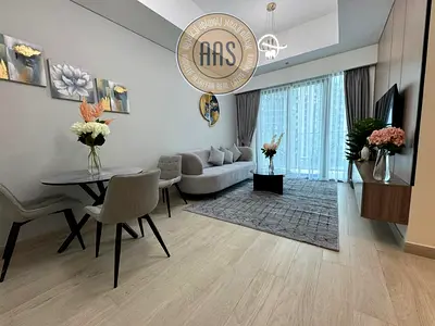 Offer fully furniched 1bhk with pool view just 70k in 4 cheqs