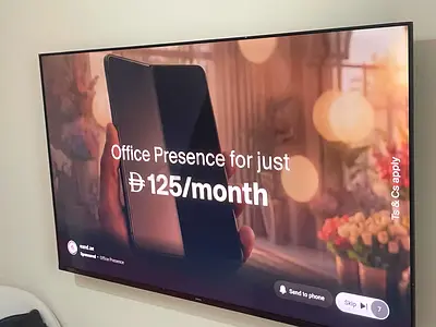 Philips 65” QLED Google TV with Dolby Atmos and Ambient light features. Almost new 2024 model