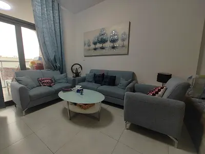 Danube Home 3+2+1 Sofa Set – Excellent Condition | Light Blue