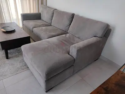 As like new condition crate&barrel lshape sofa