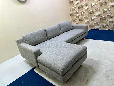 Like new condition west elm Eddy lshape sofa