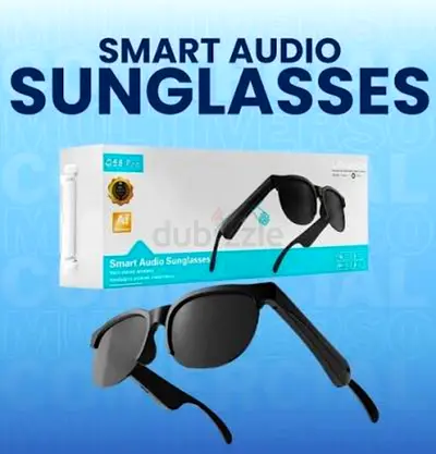 Smart Audio Sunglasses with Built-in Bluetooth Speakers (Black)