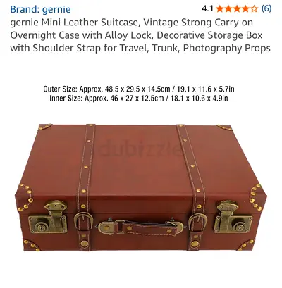 Vintage Style Suitcase Storage Box