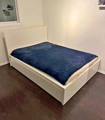 Ikea Queen size Bed with mattress available in perfect condition