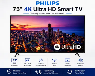 Philips 75″ 6000 Series 4K UHD LED  Smart TV | HDR | 75PUL6645