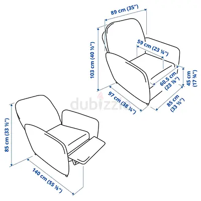 Ekolsund ikea reclining chair