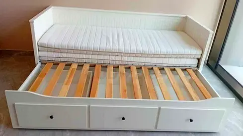 IKEA Hamnes day bed with 2 mattress and 3store