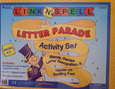 Link 'N' Spell Letter Parade Activity Set - Grades K-2, Brand New