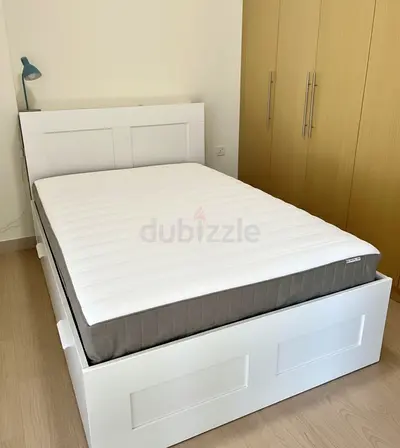Ikea brimness double bed with Ikea mattress ( 160*200 )