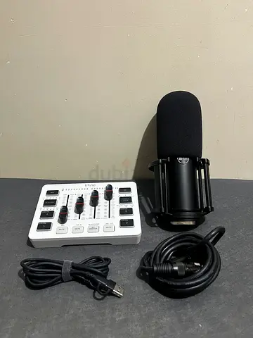 Gaming Microphone 512 Skylight with Fifine Audio Mixer