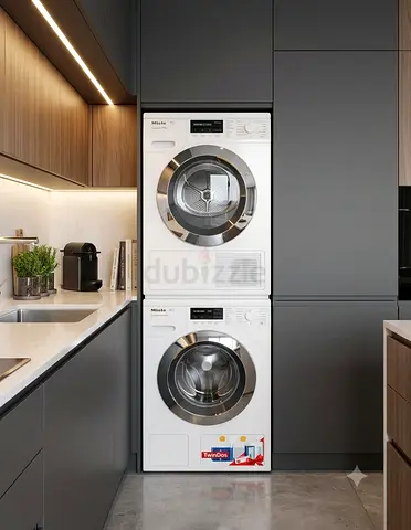 Stacked Miele Washer & Dryer Set – Good Working Condition