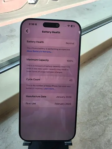 iPhone 17 Pro Max - Good Condition, 100% Battery Health (43 cycles)