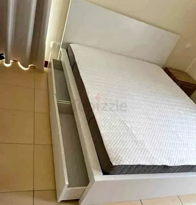 Ikea Queen size Bed with mattress available in perfect condition