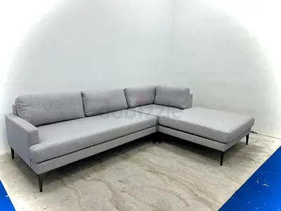Perfect condition west elm grey color lshape sofa