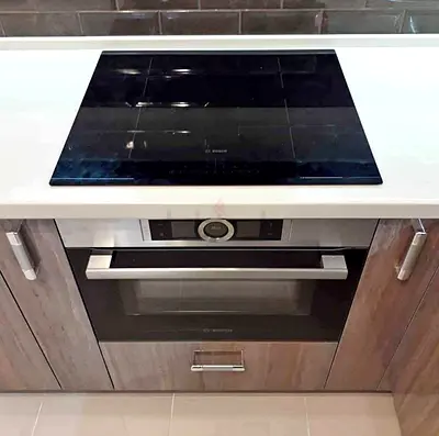 Bosch built-in electric oven with induction cooktop - good condition