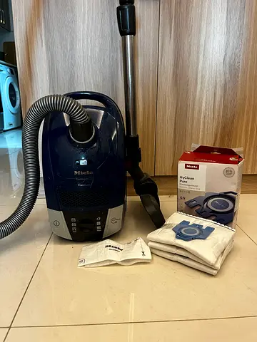 Miele Compact C2 Used Blue Canister Vacuum Cleaner with Extra Bags and Accessories