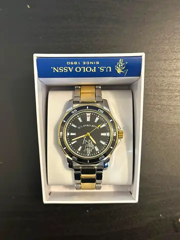 U.S. Polo Assn. Men’s Two-Tone Stainless Steel Watch (In Original Box)