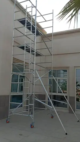 Aluminum Scaffolding Mobile tower Used .
