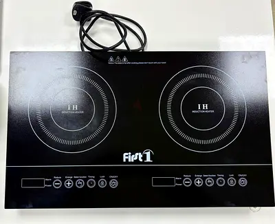 First1 Double Induction Cooktop - Portable 2 Burner