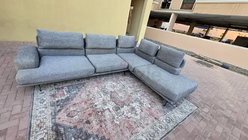 Top quality Papadatos L Shape Sofa with adjustable head Rest