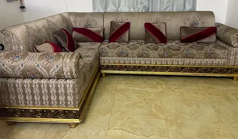 Classic L-Shaped  Sofa Set