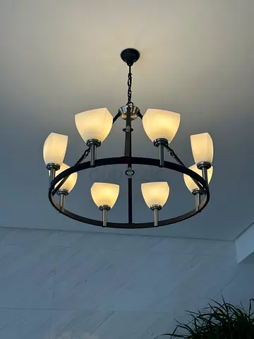 Elegant 8-Light Modern Chandelier – Excellent Condition