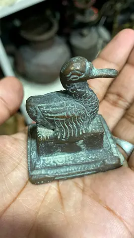 Brass bird figurine