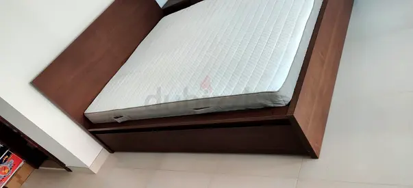 Ikea Queen size bed with mattress available in perfect condition