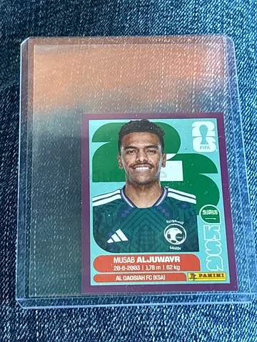 Purple border edition Saudi arabia player 1 in 204 chance panini sticker