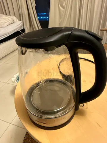 Glass Electric Kettle with Black Handle - Used